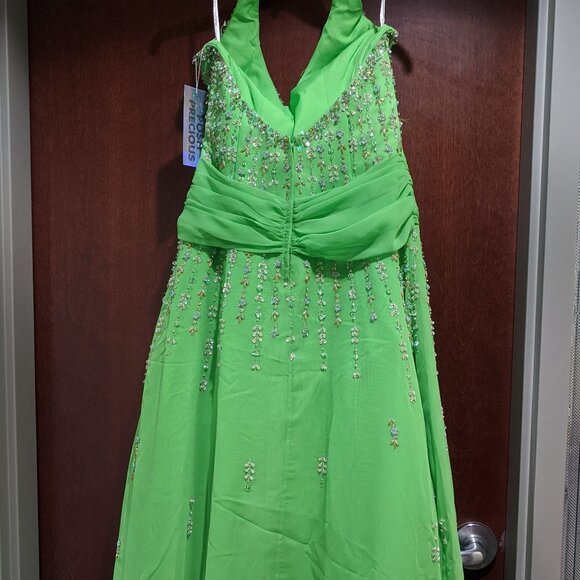 Posh Precious 020240 Green Flash Size 10 Prom Dress - Picture 7 of 10
